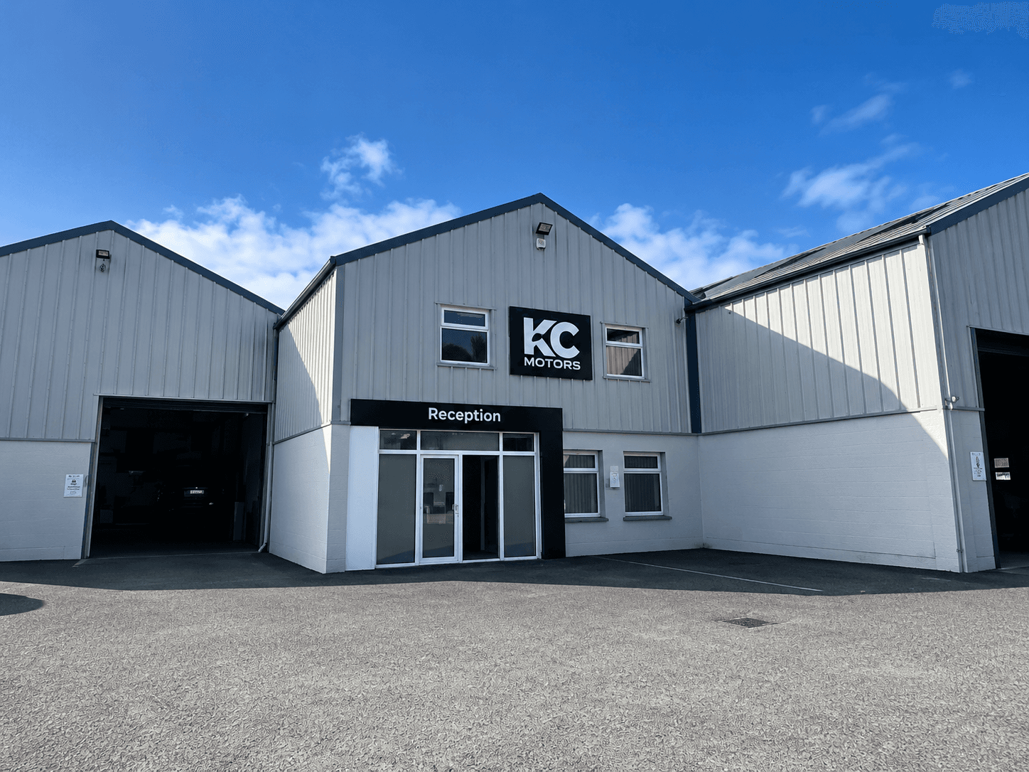 The KC Motors garage on Castlecara Road, Carrick-on-Shannon